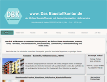 Tablet Screenshot of dasbaustoffkontor.de